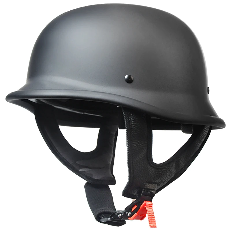 Hot Sale Unisex Retro ABS Motorcycle Half Face Helmet Vintage Motocross Motorbike Gear Germany Style AD Factory Wholesale