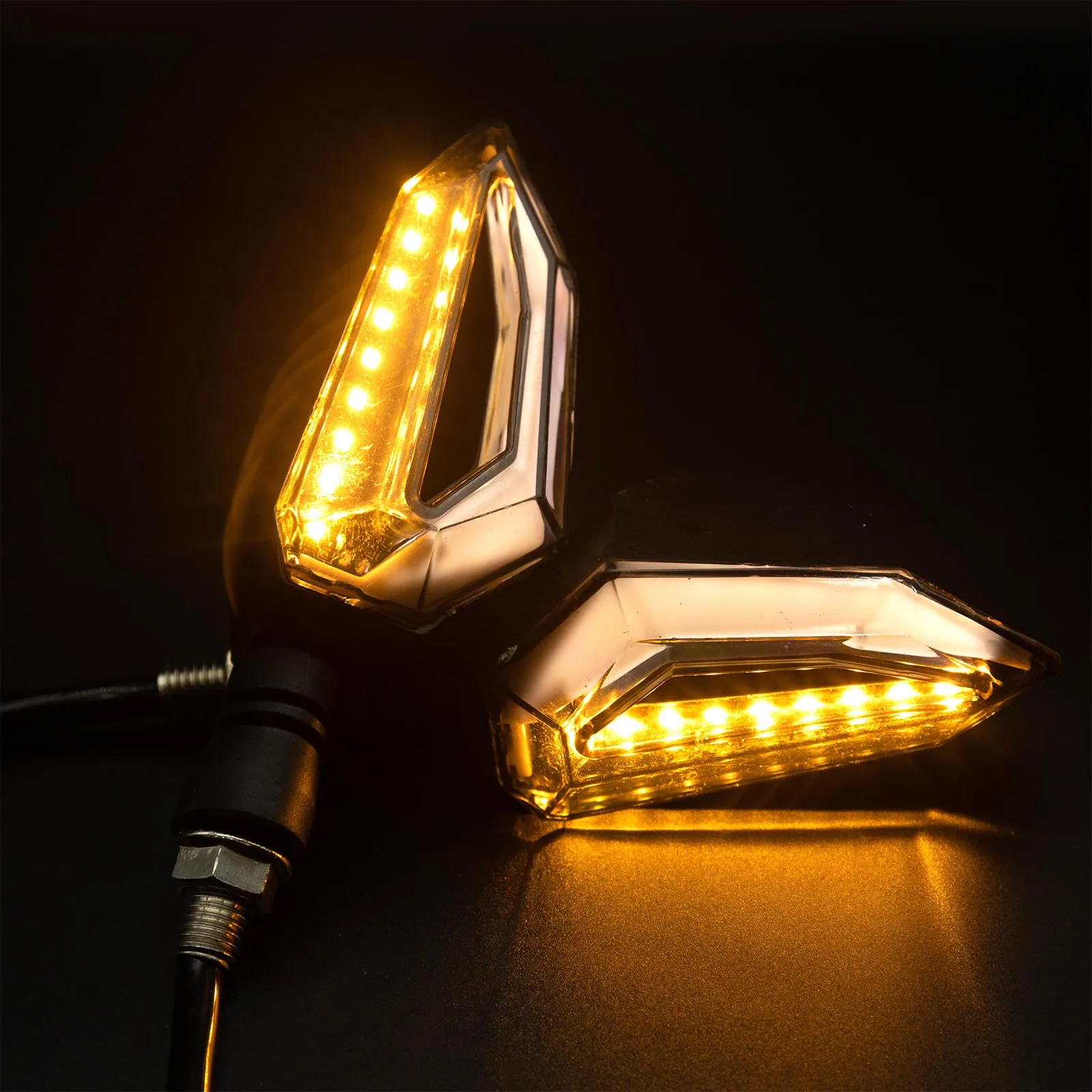 2 قطعة دراجة نارية مصباح إشارة الانعطاف LED ضوء DRL النهار تشغيل مؤشر ضوئي الوامض مصباح لكاواساكي BMW هايابوسا ياماها هوندا