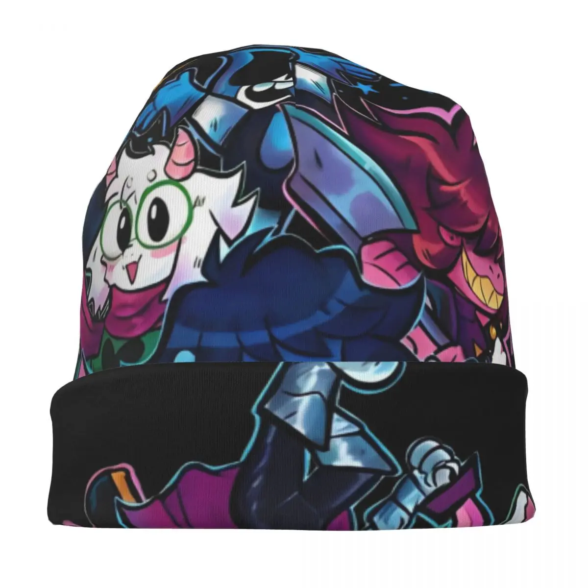 Deltarune Gang Bonnet Hat Fashion Outdoor Skullies Beanies Hats for Men Women Spring Dual-use Cap