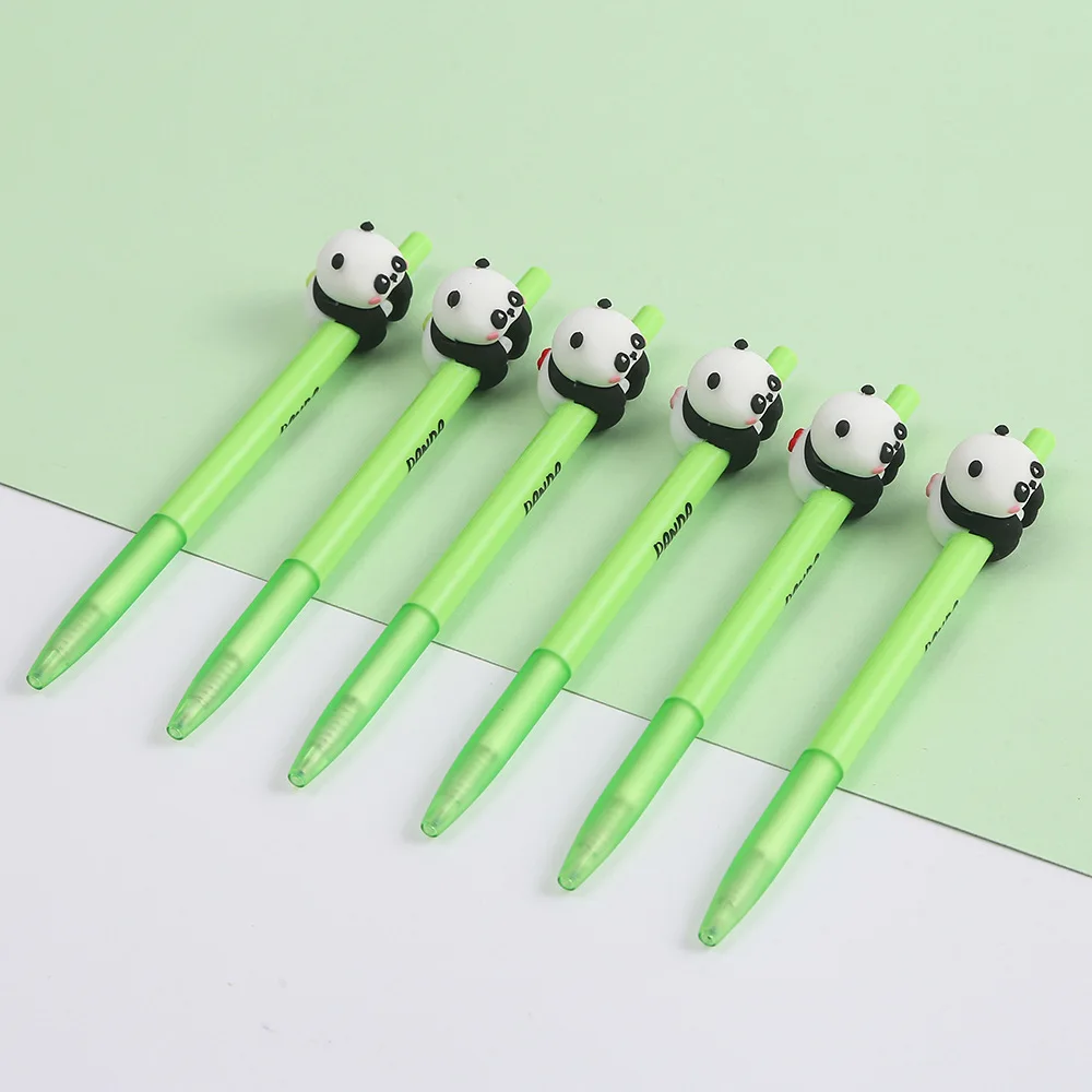 1 Pieces Lytwtw's Stationery Cute Cartoon Big Panda Bamboo Gel Pen School Fashion Office Kawaii Supplies Animals Press Pens