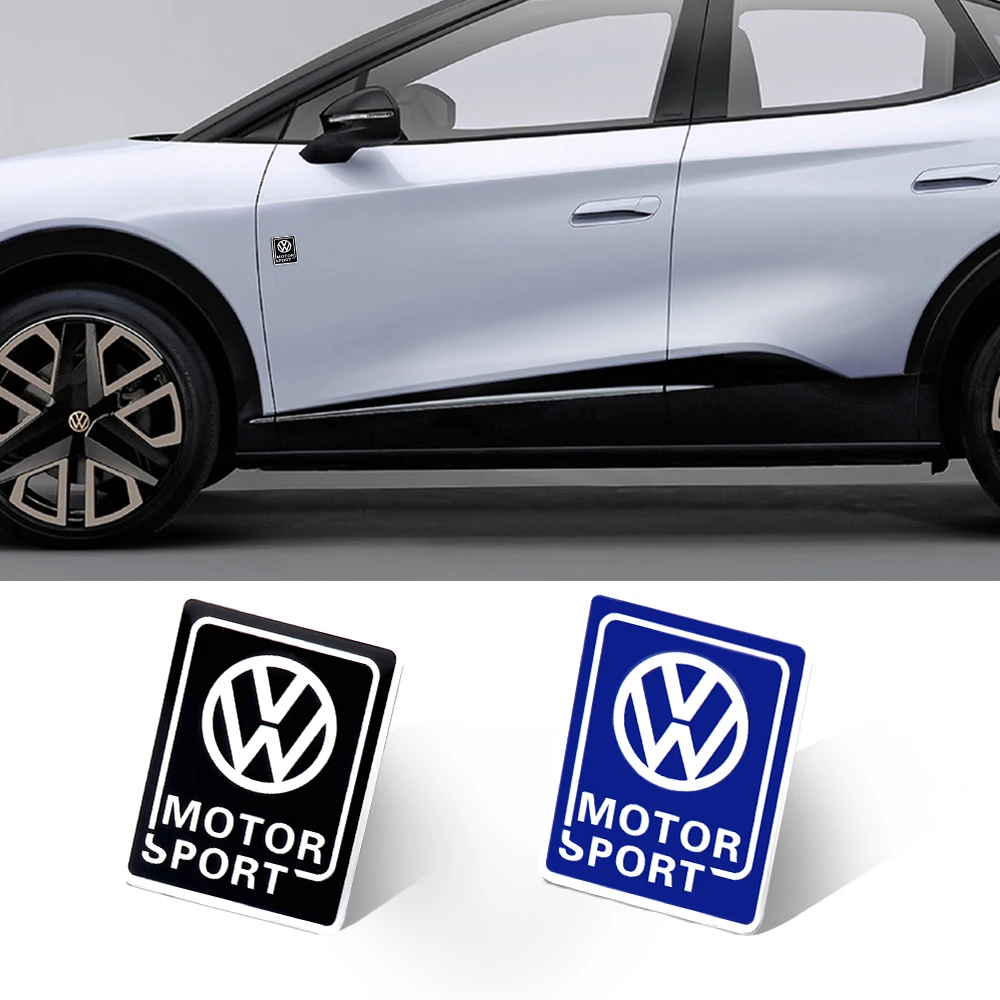 Autozubehör 3d Aluminium Logo Innendekoration Kotflügel Kofferraum Aufkleber für Volkswagen VW R Motorsport Golf Käfer Scirocco MK6