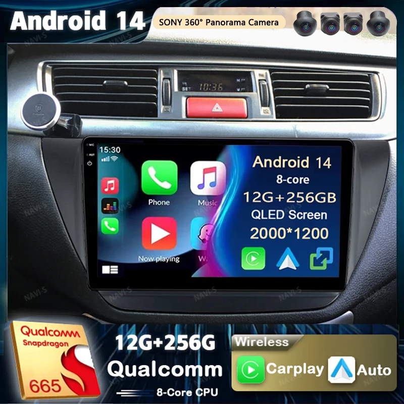 

Android 14 For Mitsubishi Lancer 9 CS 2000 2003 2004-2010 2K QLED Stereo Car Radio Multimedia Video Player GPS AI Voice CarPlay