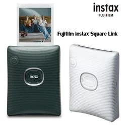 Original FUJIFILM INSTAX SQUARE LINK Smartphone Photo Printer Bluetooth Connectivity Midnight Green Ash White for Birthday Gift