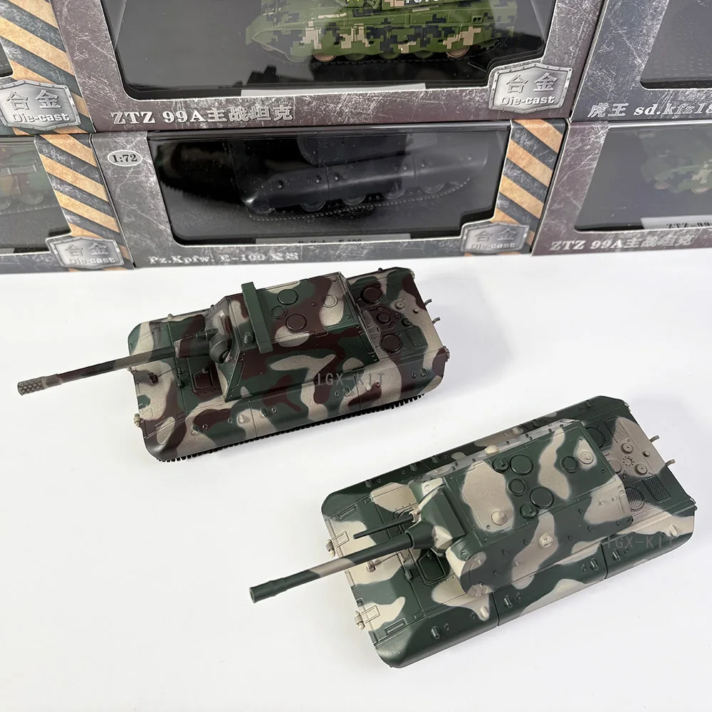1/72 scale German E-100 heavy tank E100 Rat-Ztype Krupp turret Alloy Finished Military Tank Model Gift Collection Ornament
