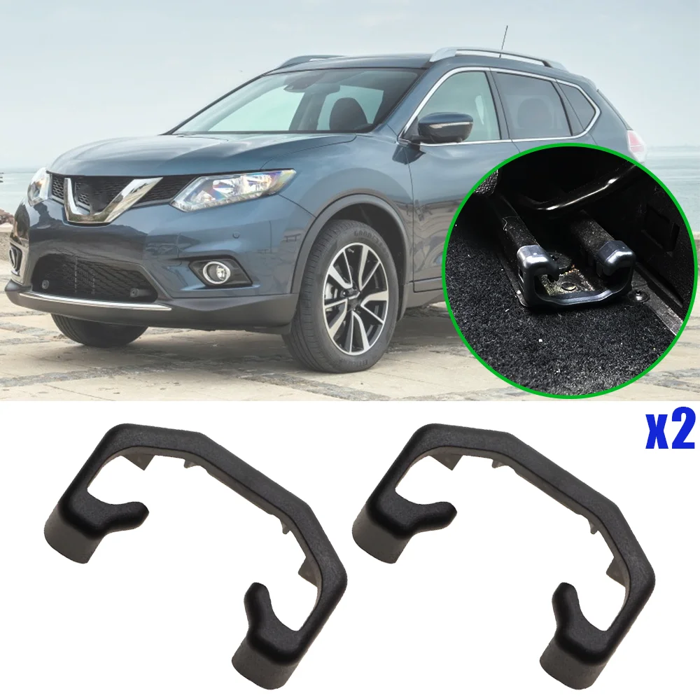 

2 шт. заглушки для направляющих сиденья, черные ﻿ Для Nissan X-Trail III t32 2014 2015 2016 2017 2018 2019 2020 2021 Rogue