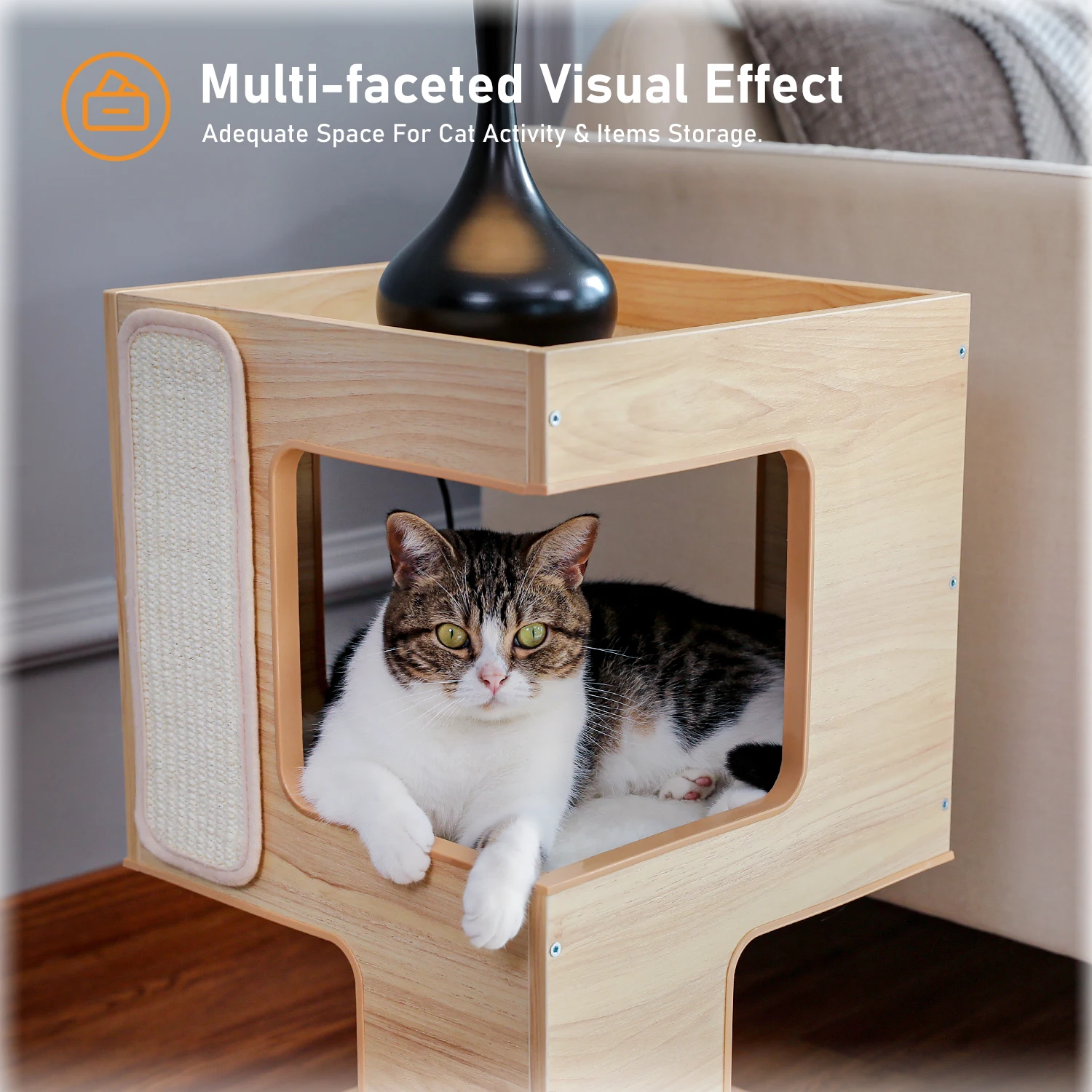Wooden Cat Condo Tower 5