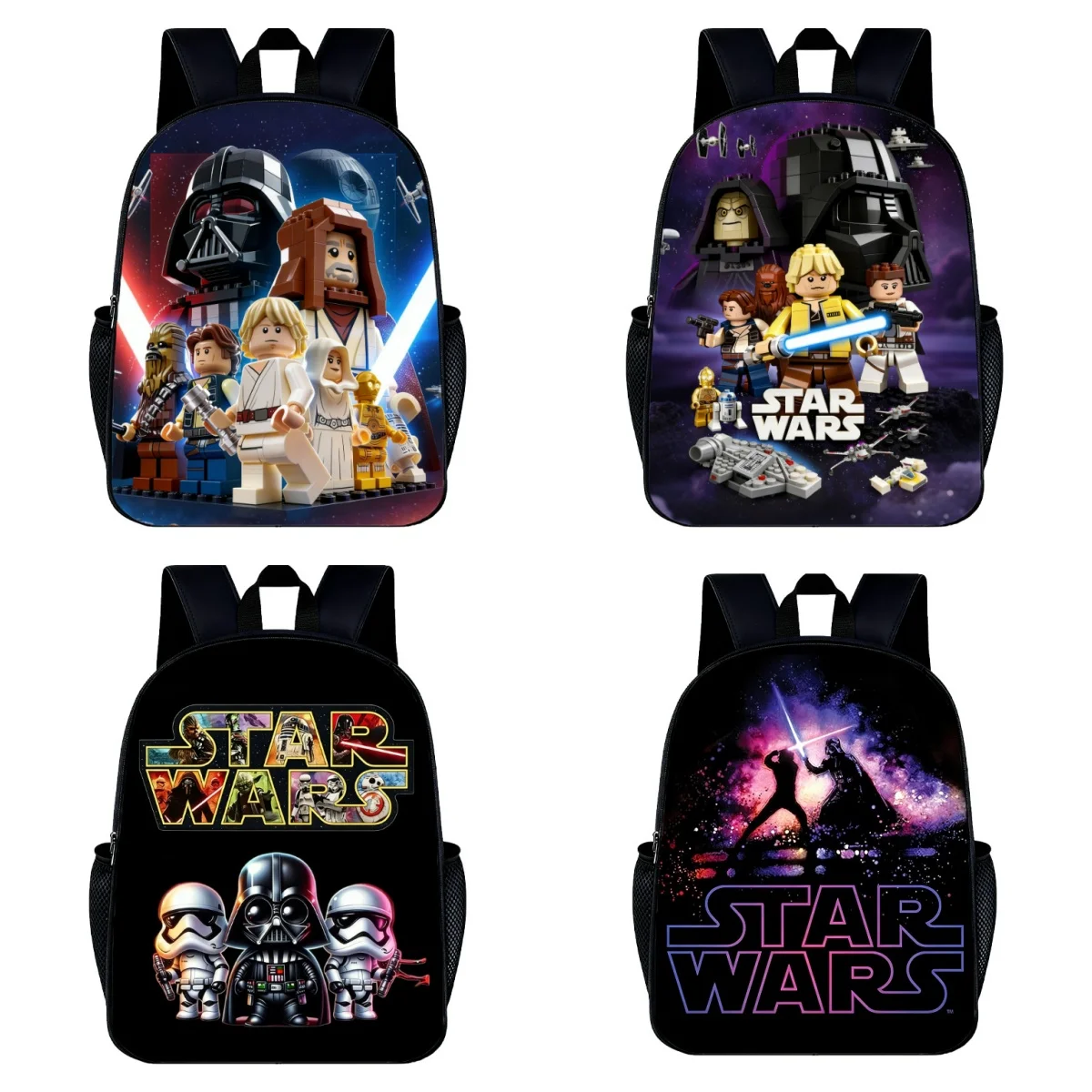 

Star Wars Backpack for Kids Boys Girls 3D Print School Bag Large Capacity Travel Backpack Rucksack Children Student Book Bag