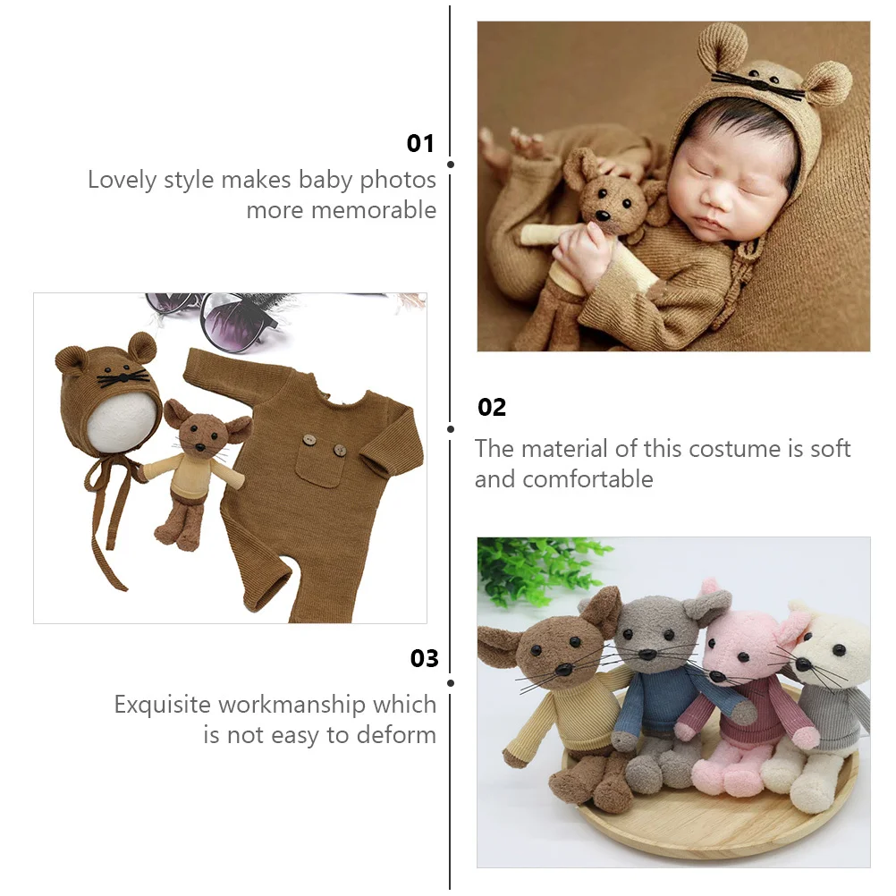 

1Set Photography Jumpsuits Costume Unisex Hat Photo Props Outfit Photography Clothes Photo Props