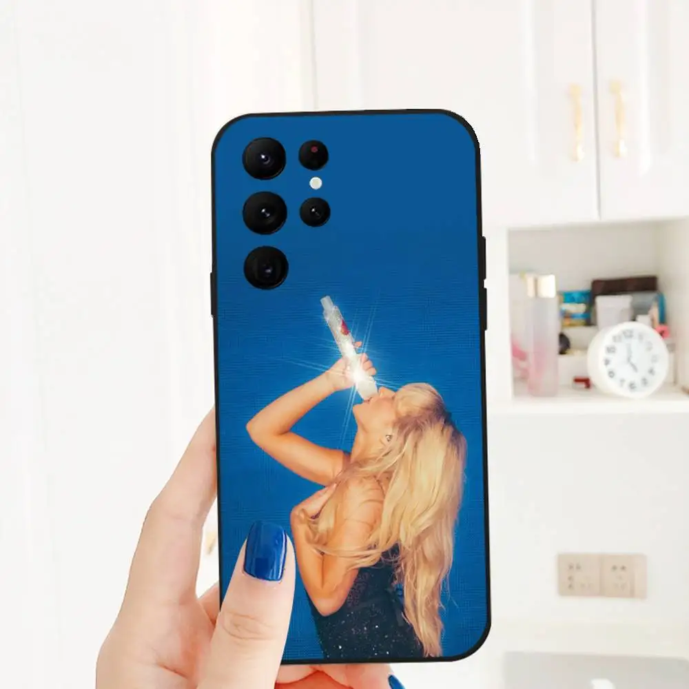 المغني S-سبرينا C-النجار جراب هاتف للهاتف S سلسلة S S20 S21 S22 S23 S24 FE زائد الترا بولي يوريثان لينة إلى غطاء صديق للبشرة