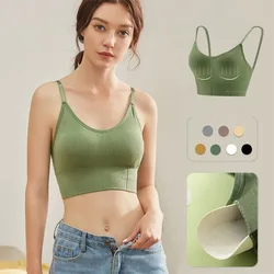 1PCS Adjustable Sports Bra with removable cups Seamless Comfortable Sexy Wireless Bra For Women /fitness/Yoga/Sports/gym top
