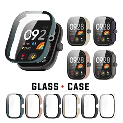 For Redmi Watch 4 Case 2in1 Tempered Glass Screen Protector Protective Hard PC Cover