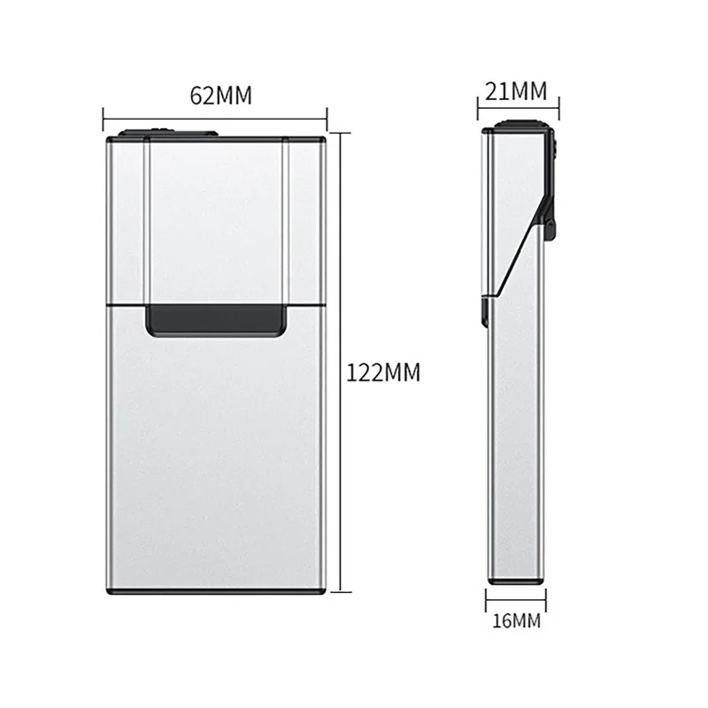 Creatieve Metalen Tijdslot Doos Voor Sigaret USB Zelfdiscipline Smart Tabak Case Met LED Display Aided Roken Stoppen