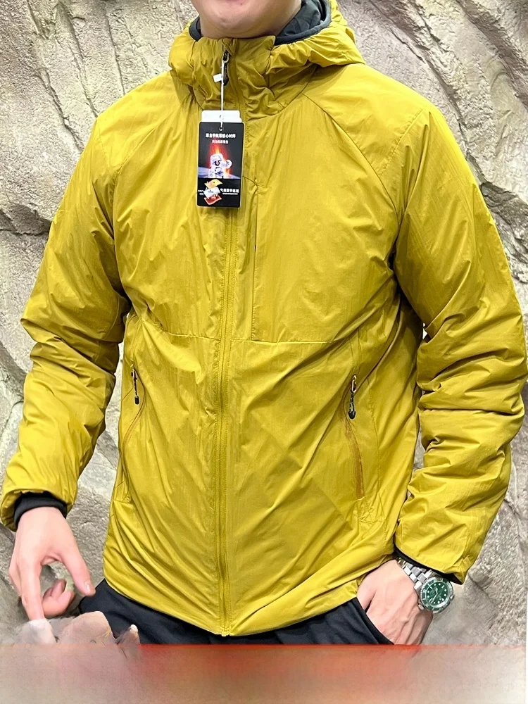 Cappotto casual con cappuccio lungo Sve da uomo leggero antivento impermeabile in cotone caldo Jaet Youth Faion Stand Fit