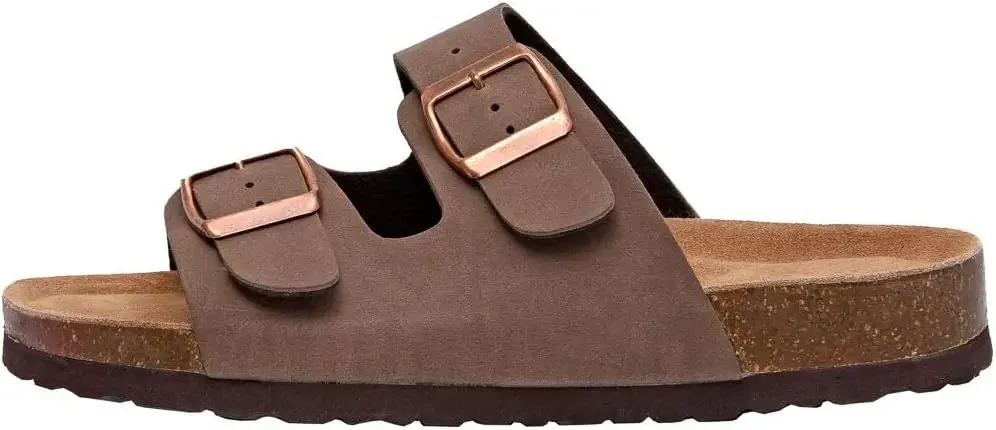 CUSHIONAIRE Women's Luna Cork Footbed Sandal with +Comfort