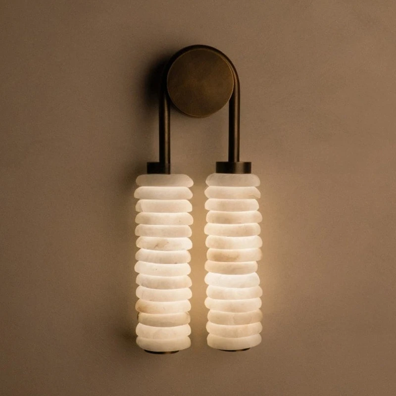 

Gypsum LED round wall lamp hotel living room bedroom wall decoration wall lamp