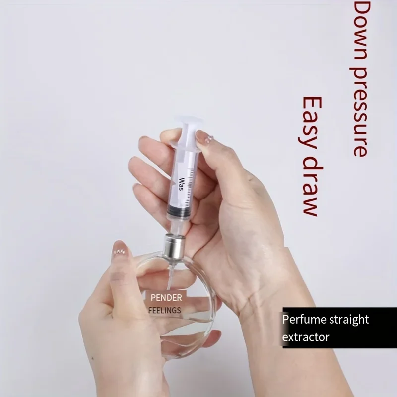 Ferramenta dispensadora de perfume de plástico com seringa de 5 ml recargas garrafas cosméticas