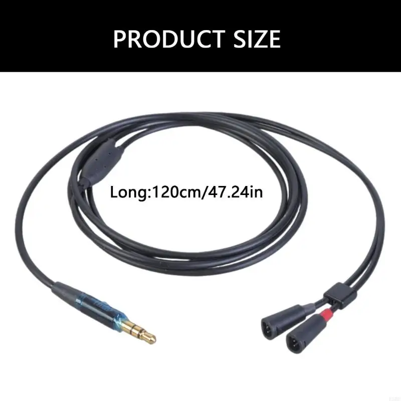 E8BE CASHONES CABLE AUDIOS CORD LIGNE POUR IE8IE80 IE80S CASHONS 3,5 mm