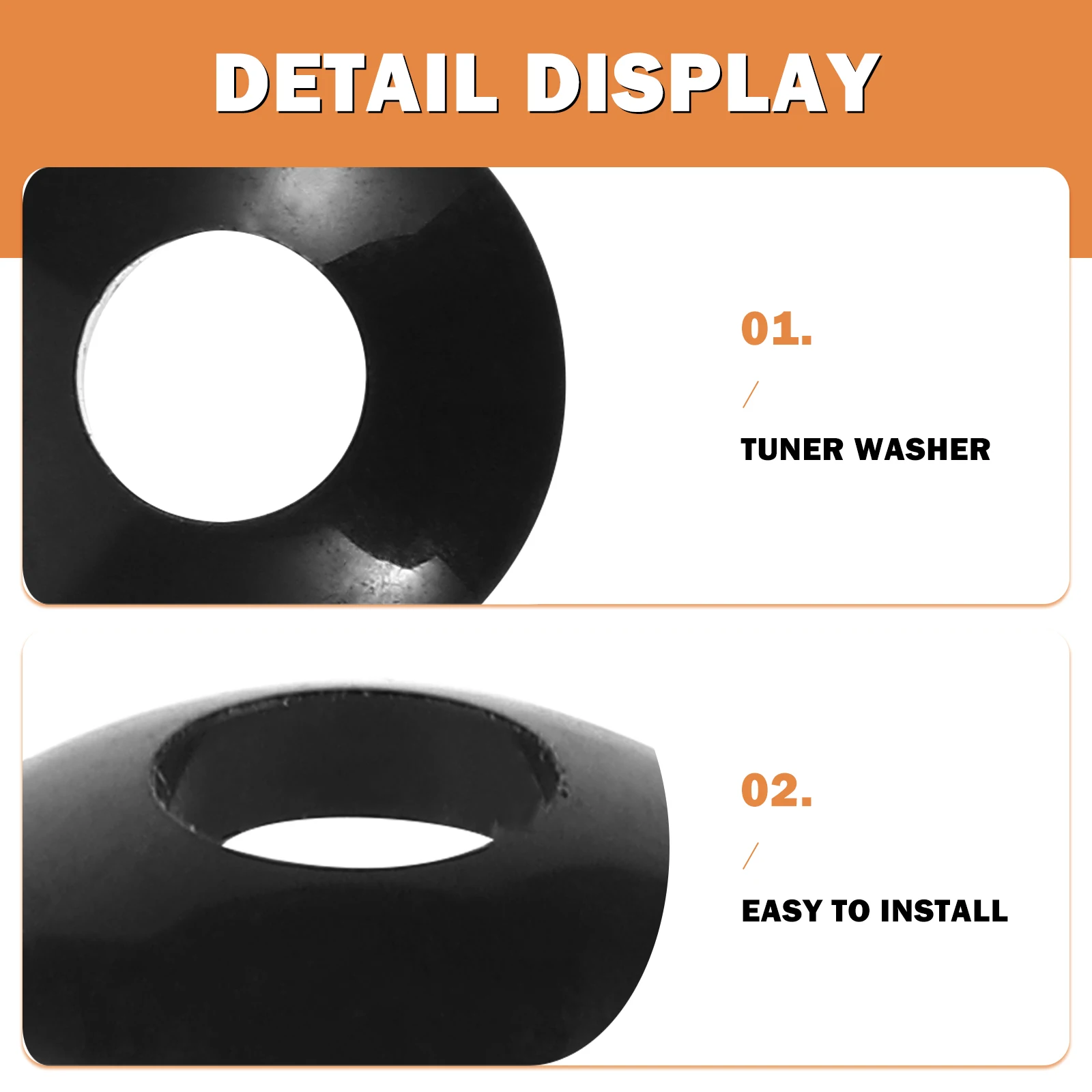 

1Set Guitar Tuner Washer Replaceable Small Gasket Tuning Peg Screws Guitar Accessory Professional Spacer for Accurate Tuning