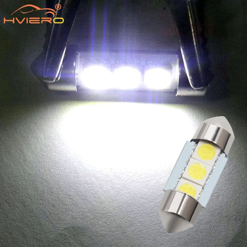 

1X Cars Led C5W 3Smd 5050 31mm 36mm 39mm License Plate Trunk Lamp Festoon Interior Dome Door Reading Lights Turn Signal Lantern