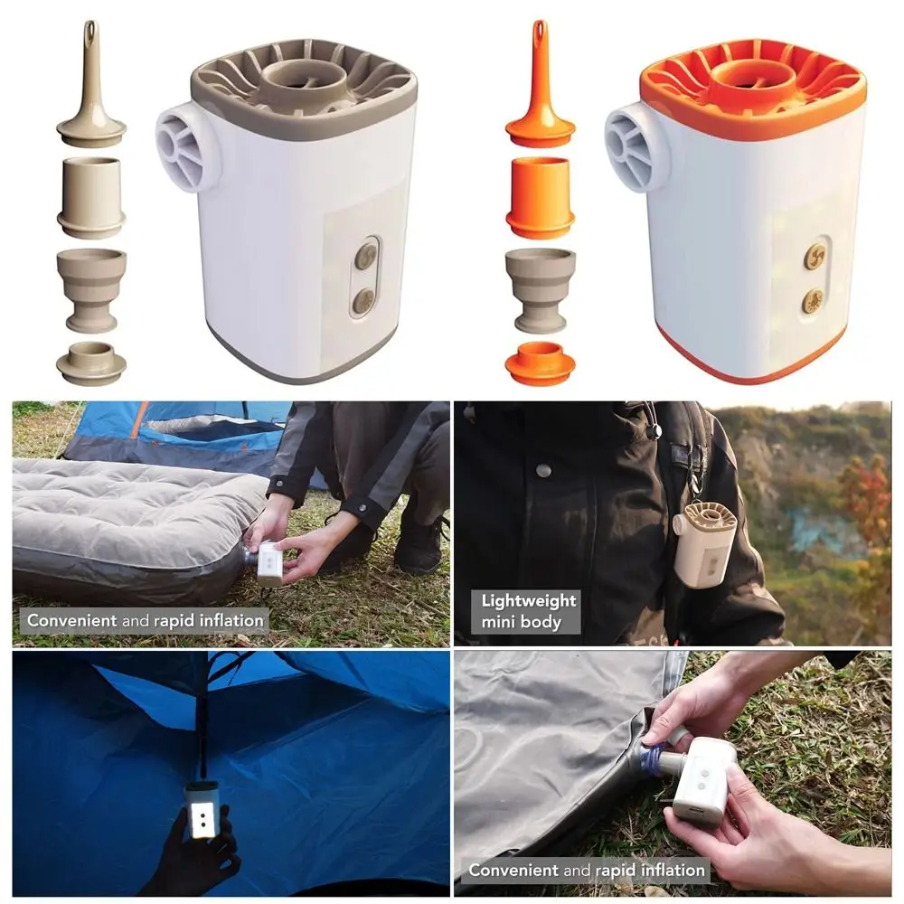 

with 4 Nozzles Vacuum Pump Outdoor Tools Camping Airbed Boat Compressor Air Pump Camping Light Pool Inflator