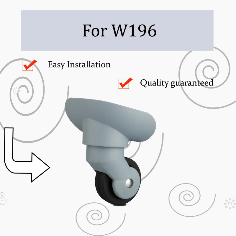 

For W196 Vintage Metal Luggage Wheels - Classic Style Smooth Ball Bearings Heavy-Duty Load Capacity Essential for Luggage Repais