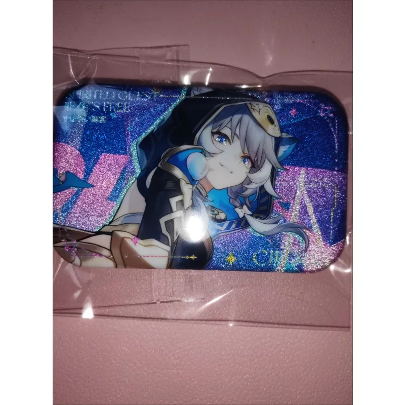 2 قطعة/المجموعة أنيمي لعبة هونكاي: ستار السكك الحديدية تأثيري ظهره شارات مستطيلة تشفير Cifera دبابيس جمع دبوس الصدر للحقائب الملابس