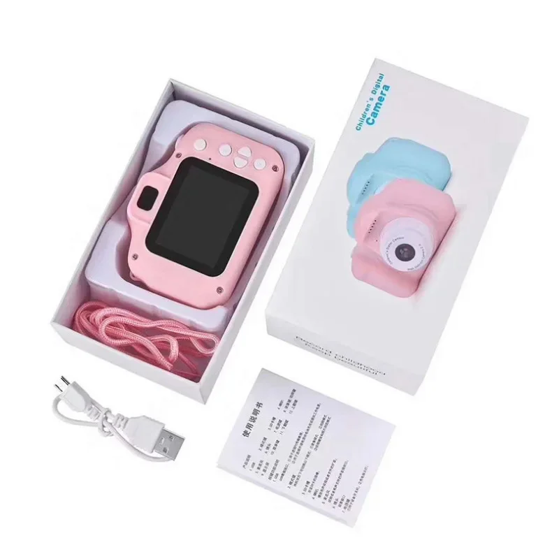 Nowy mini aparat dla dzieci 2-calowy kolorowy wyświetlacz Zabawka do fotografii na zewnątrz Aparat SLR Zabawka dla dzieci Prezent Kamery HD Zabawki wideo