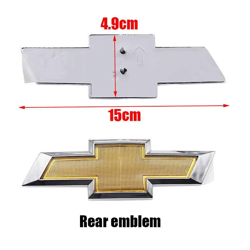 2 قطعة ABS سيارة الجبهة والخلفية شعار الجبهة شواء المصد الخلفي الذيل الباب الجذع شعار ملصق اكسسوارات لشروليه 11-18 كابتيفا