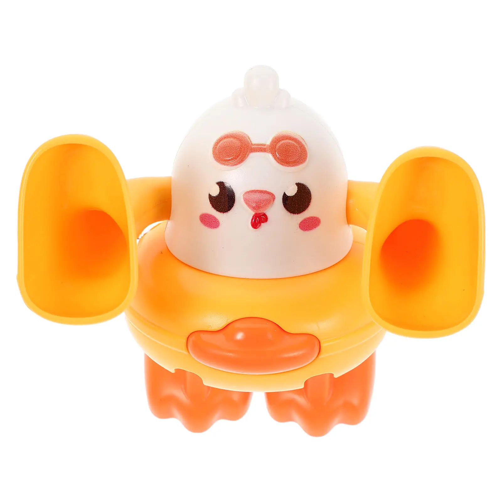 

Small Flip-Over Chick Clockwork Wind Up Dancing Jumping Plastic Chicken Party Favor Decoration for Kids Birthday