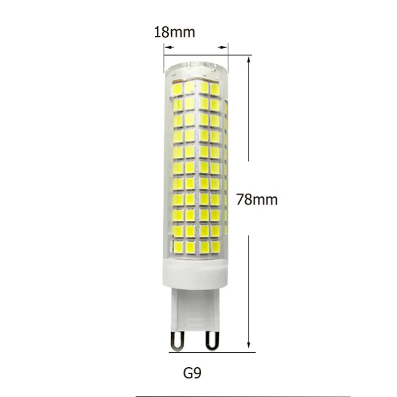 

Dimmable 220v 110v High Brightness LED Corn Bulb 15w G9 E11 E12 E14 BA15D Ceramic LED Bulb 136pcs 2835 Replace 150w Halogen Lamp