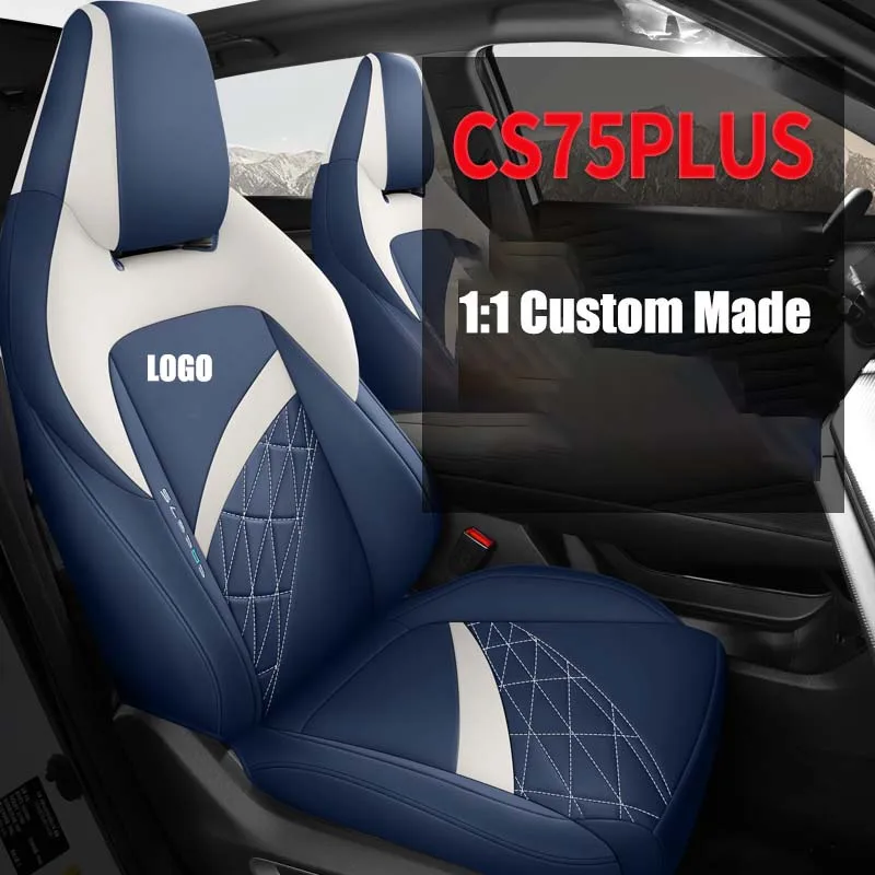 

Car Seat Cover Specific Customize for Changan CS75plus Full Covered with Front and Rear Full Set 5 Seats Artificial Leather