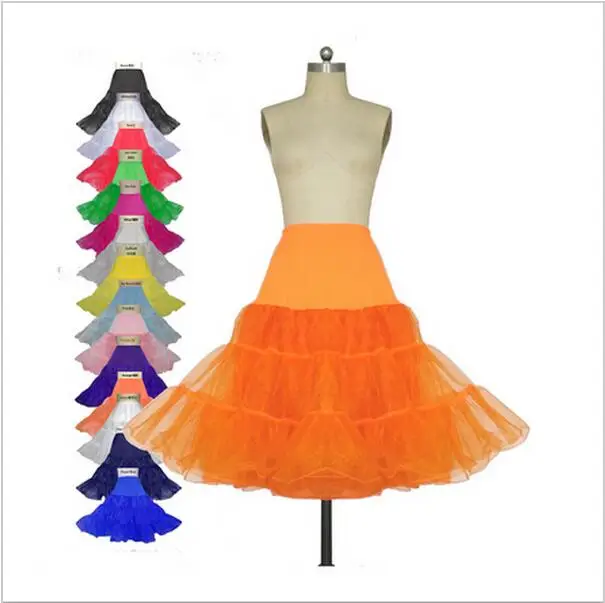 Rok Dalaman Wanita Halloween Organza Pendek Lebar Vintage Crinoline untuk Pernikahan Cosplay Malam Rok Dalam Rockabilly Tutu