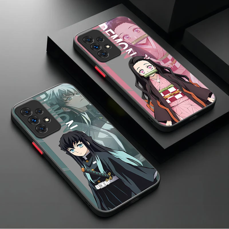 أنيمي شيطان القاتل الحالات الصعبة لسامسونج غالاكسي A17 A07 A54 A05s A05 A34 A24 A14 A73 A53 A33 A23 A13 A72 A52 A52s A32 A22 A12