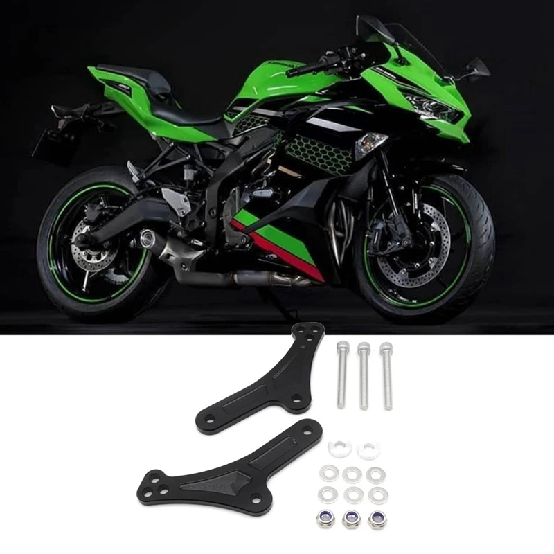 

Для KAWASAKI ZX25R ZX4R 2023 + звенья для опускания мотоцикла, звено рамы, Поддержка заднего рычага, Подвеска 25 мм, черные детали