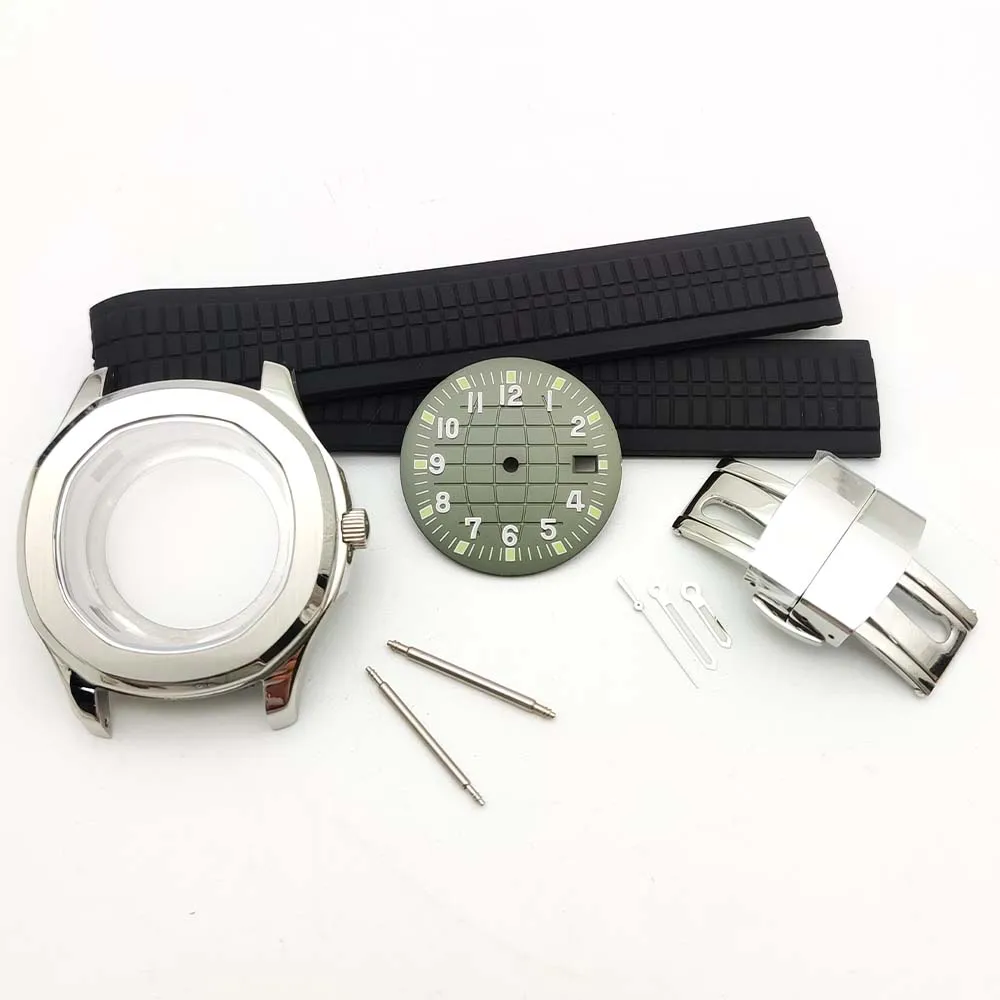 42mm Men's Stainless Steel Case Kit for NH35 Movement, Night Luminous Dial, Watch Parts and Accessories, Water Resistant