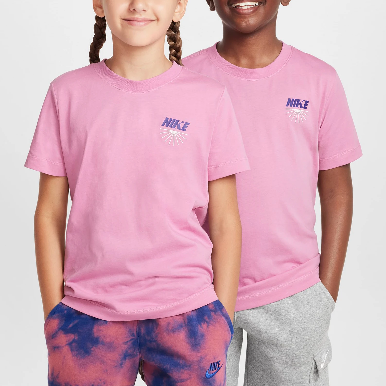 Nike Authentic New Big Boy Round Neck Breathable Sports and Leisure Short Sleeve FZ5155-646