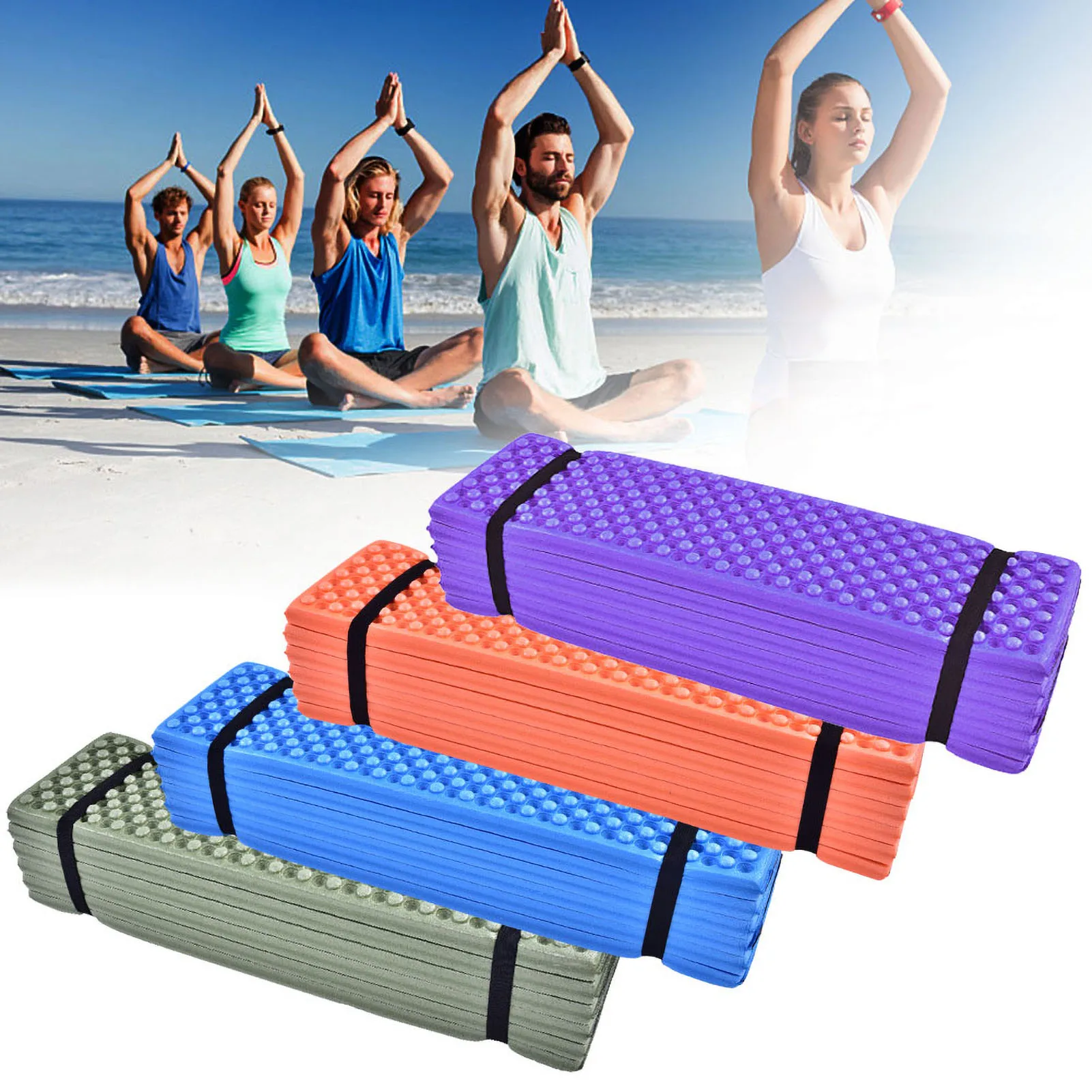 Klappbare Schaumstoffmatte, wasserdichte Matratze, Isomatte, Outdoor-Schaum, Campingmatte, zusammenklappbares Strandzelt, Isomatte, wasserdichte Matratze