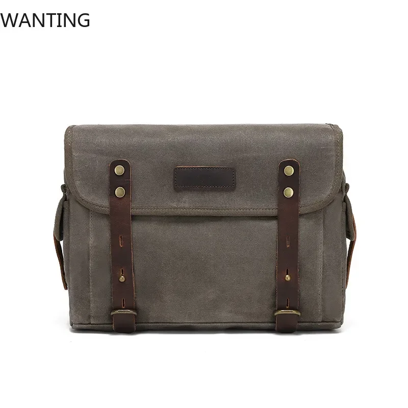 

Detachable Motorcycle Bag Waterproof Bag Luggage Bag Riding Equipment One Shoulder Messenger With Head Leather