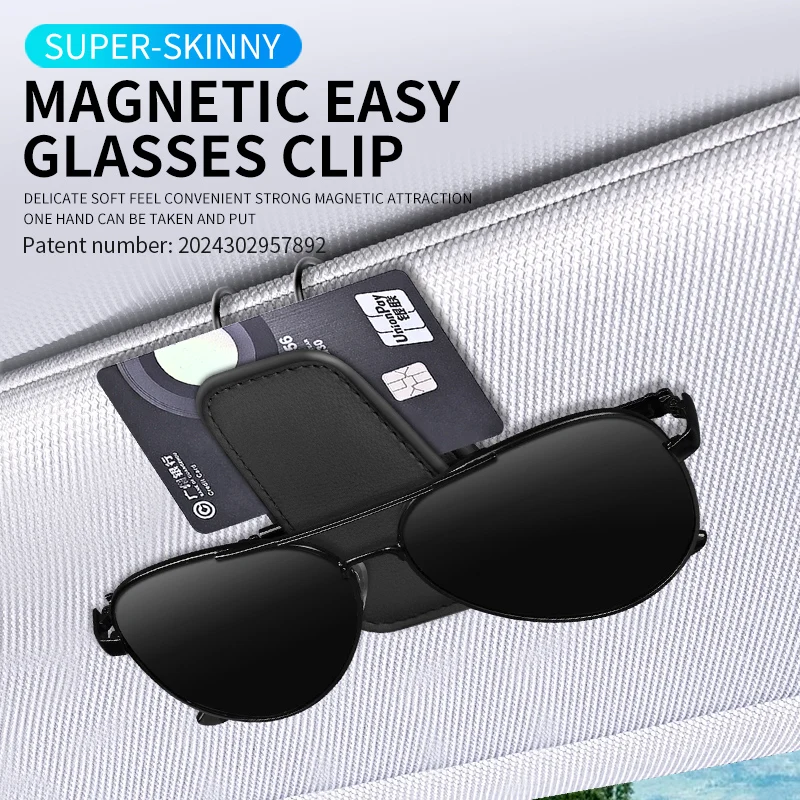 

Car glasses clip Car magnetic glasses clip multi-functional sunglasses clip card fuel card storage bracket car accessories