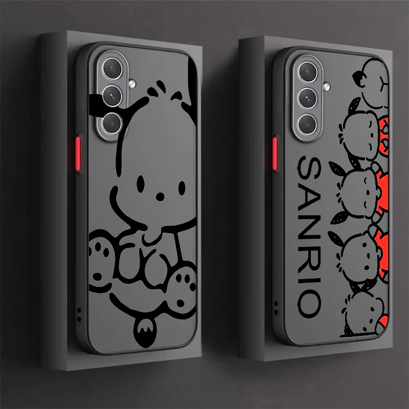 

Pochacco Cartoon Cute Sanrio Frosted Translucent For Samsung Note 20 A35 A03 A54 A31 A22 A34 A14 A24 A04 A55 5G Cover