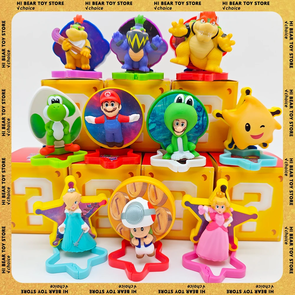 2026 McDonald's Último Estilo Happy Meal Figura Colgante de Super Mario Bros Yoshi Rosalina, Estatua Coleccionable, Modelo, Muñeco, Juguete, Regalo