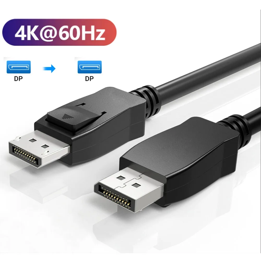 144Hz DisplayPort Cable 4K 60Hz DisplayPort 1.2 Cable 8K 60Hz DisplayPort 2.0 Cable for monitor PC laptop DP Video cable