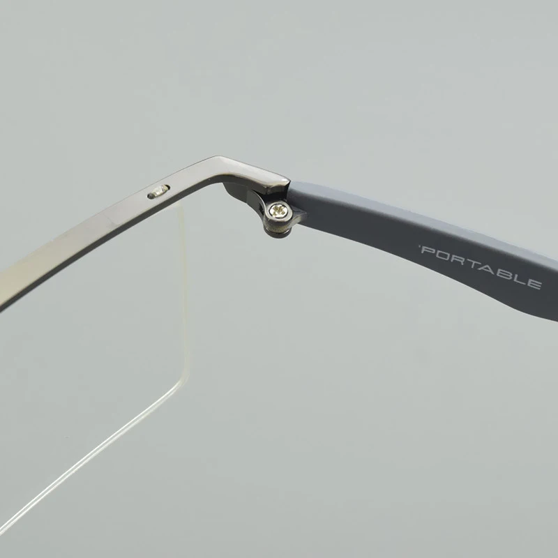TAG Hezekiah High Quality Titanium Half Frame for Men\'s Glasses Myopia Eyeglasses on Optical Prescription Eyewear Frame 8332