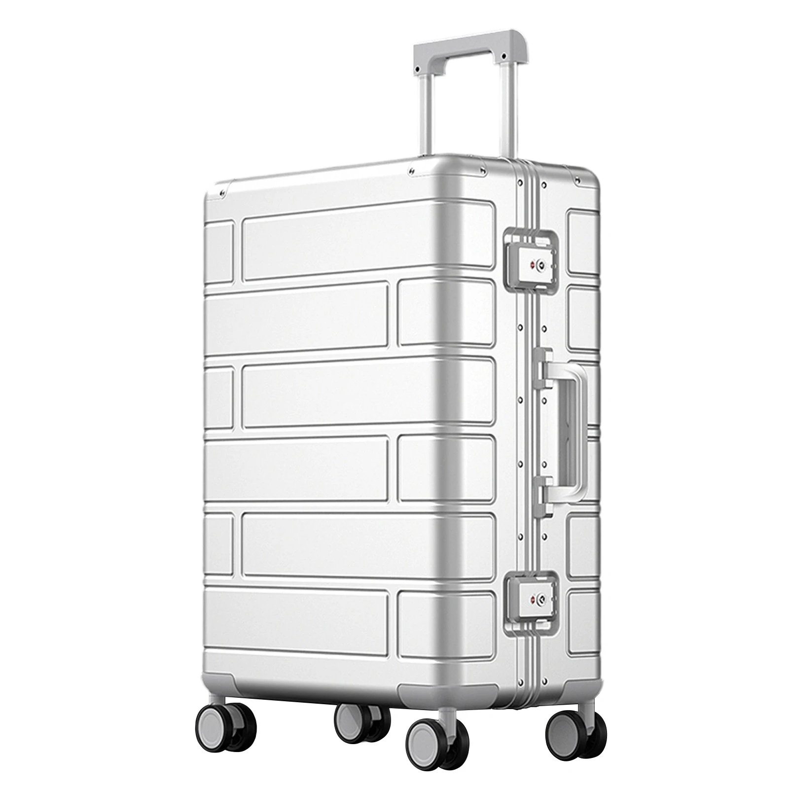 

AIWEINY All Aluminum Luggage with Universal Wheels, Carry-on Luggage, Lightweight Luggage for Travel and Business 20/24/28 in