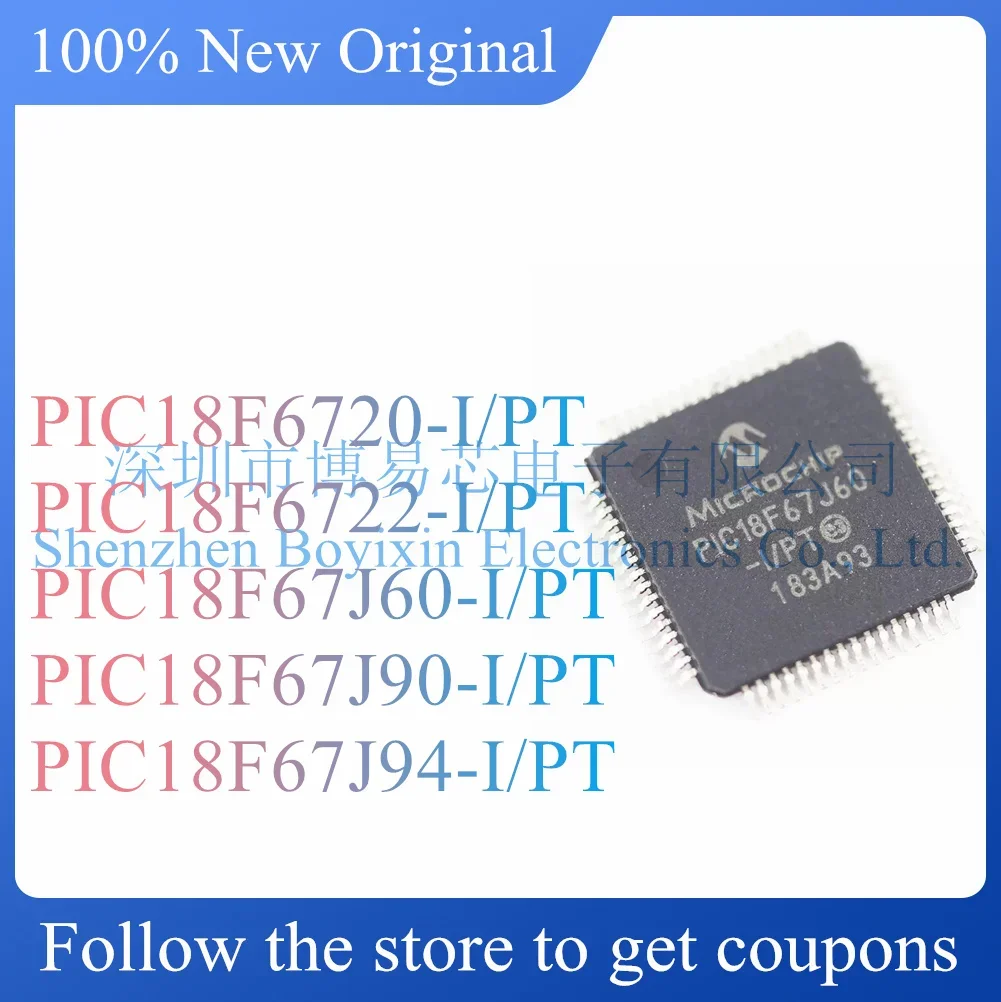 NEW PIC18F6720 PIC18F6722 PIC18F67J60 PIC18F67J90 PIC18F67J94-I/PT.Original Product.