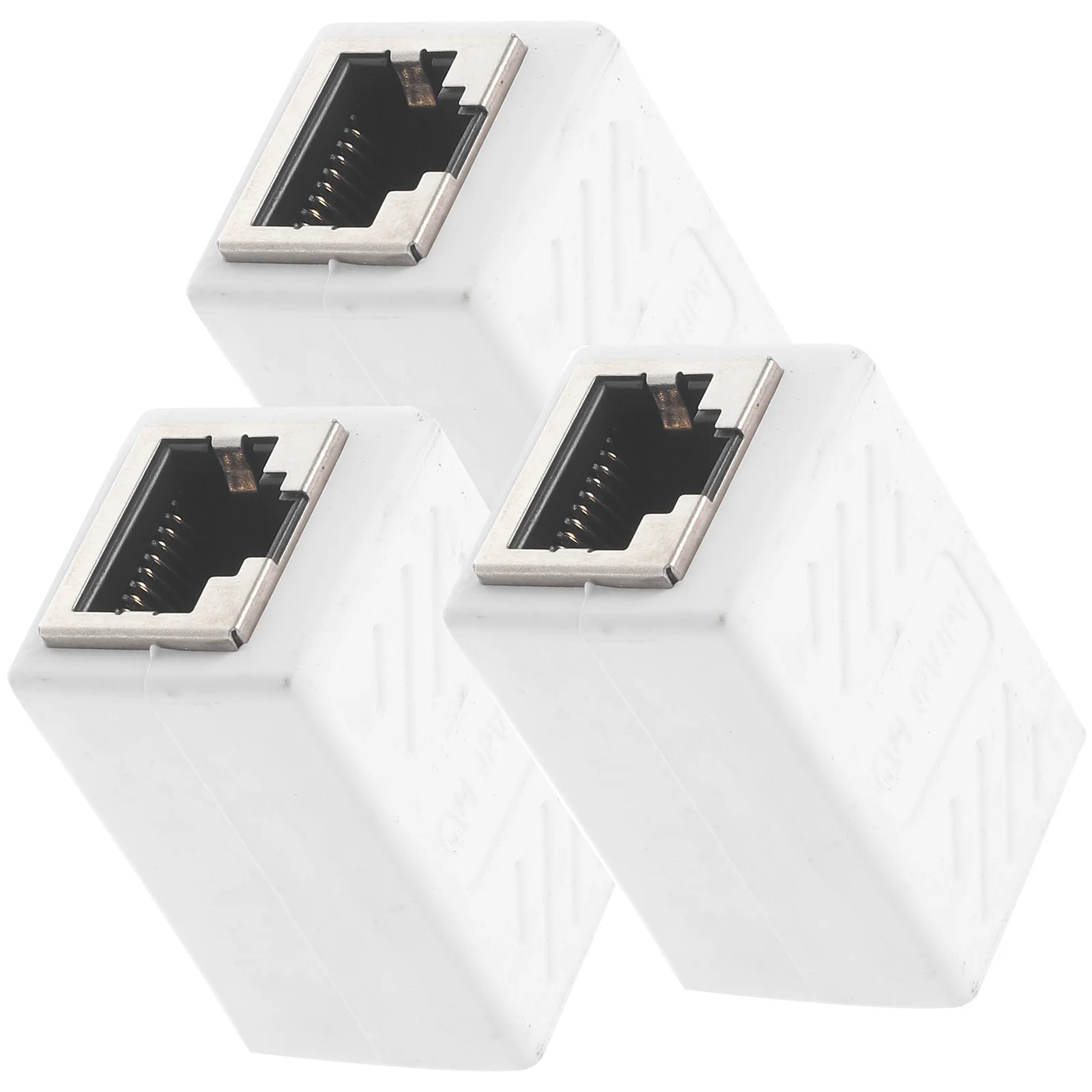 

3pcs Network Cable Connector Ethernet Coupler Female to Female Cat 6 Adapter Extender Computer Cables Hubs