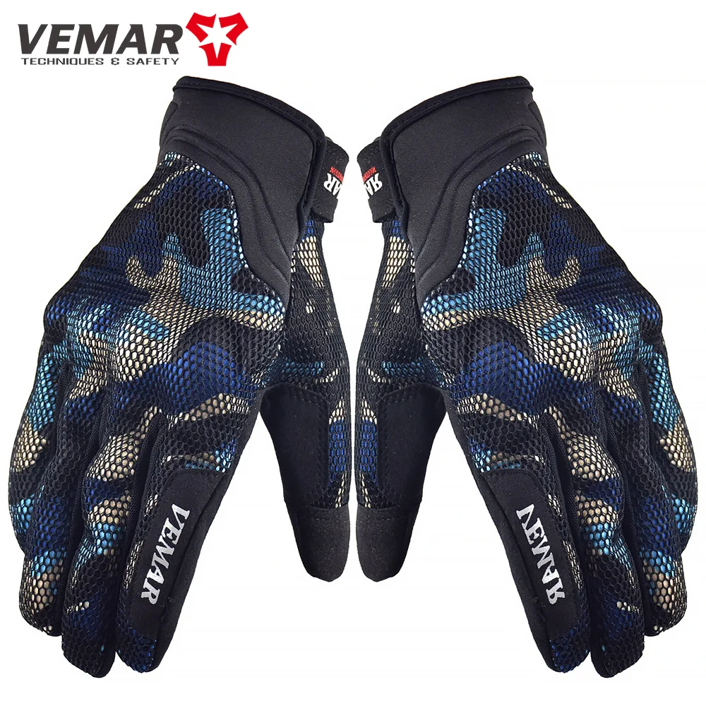 VEMAR Motorcycle Gloves Women Summer Mesh Motocross Guantes Man Motor Bike Touch Screen Anti-drop Motobike Golves Accessories