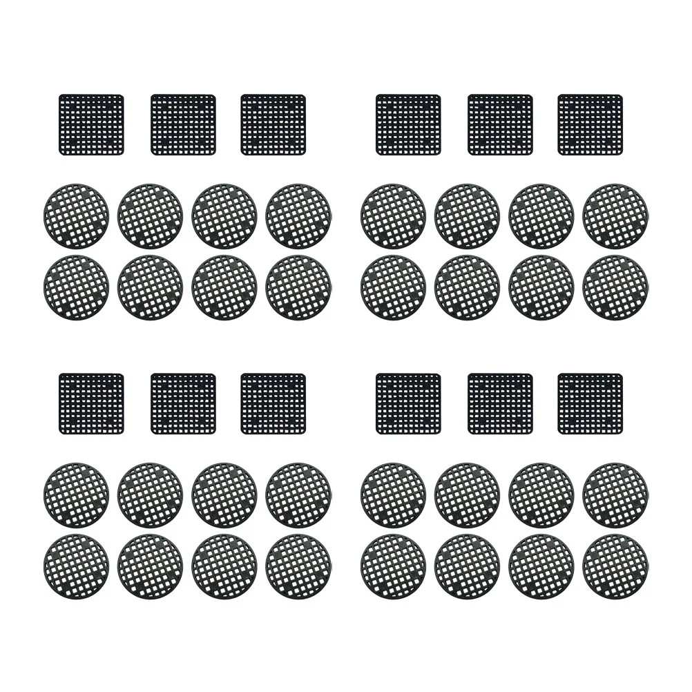 120 Pcs Flower Pot Bottom Hole Mat Base Pad Flowerpot Mesh Succulent Plastic Tray Leakproof Soil Grid Plant