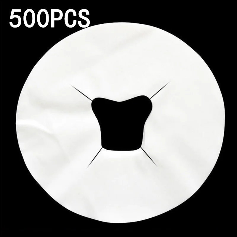 100/200/500PCS Non Woven Disposable Table Sheets Massage Headrest Pads Face Pillow Hole Cover Fabric Cradle Tattoo Accessories