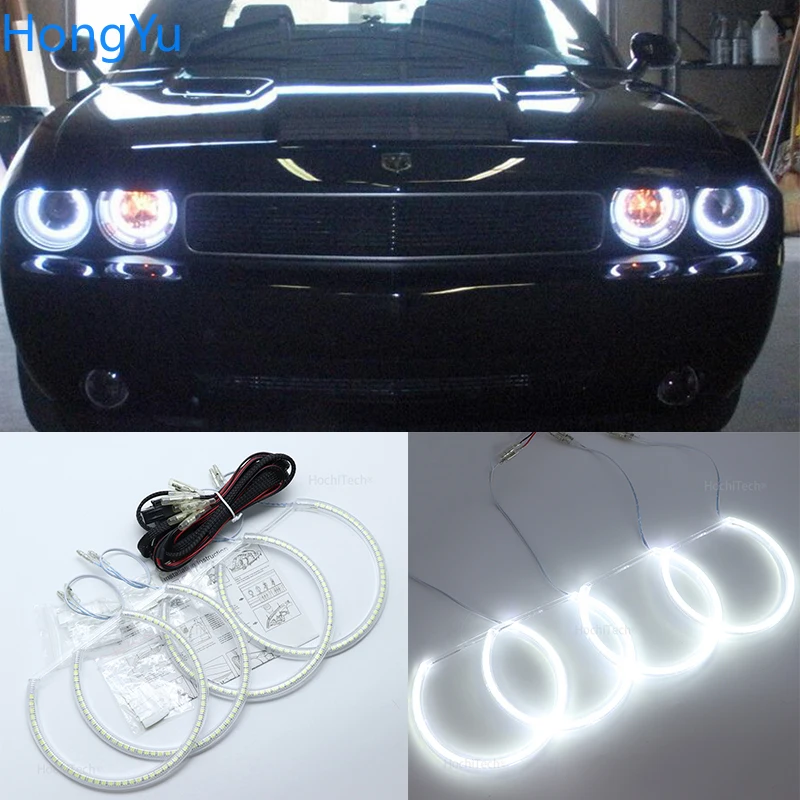 

Super Bright White Color 3528 SMD Led Angel Eyes Kit Daytime Running Light DRL for Dodge Challenger 2008-2014